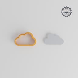 Cloud Shape Cutter Set, 18 Sizes, Cookie & Fondant Cutter, Weather & Sky Themes, Clay Crafting STL Collection PRODUCT_127 3d model