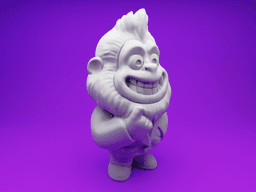 Stylish Gorilla in Suit – 3D Printable Cartoon Figurine 3d model