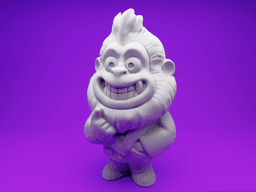 Stylish Gorilla in Suit – 3D Printable Cartoon Figurine 3d model