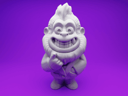 Stylish Gorilla in Suit – 3D Printable Cartoon Figurine 3d model