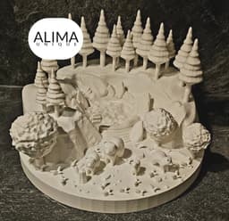 Alpine bear country 3d model