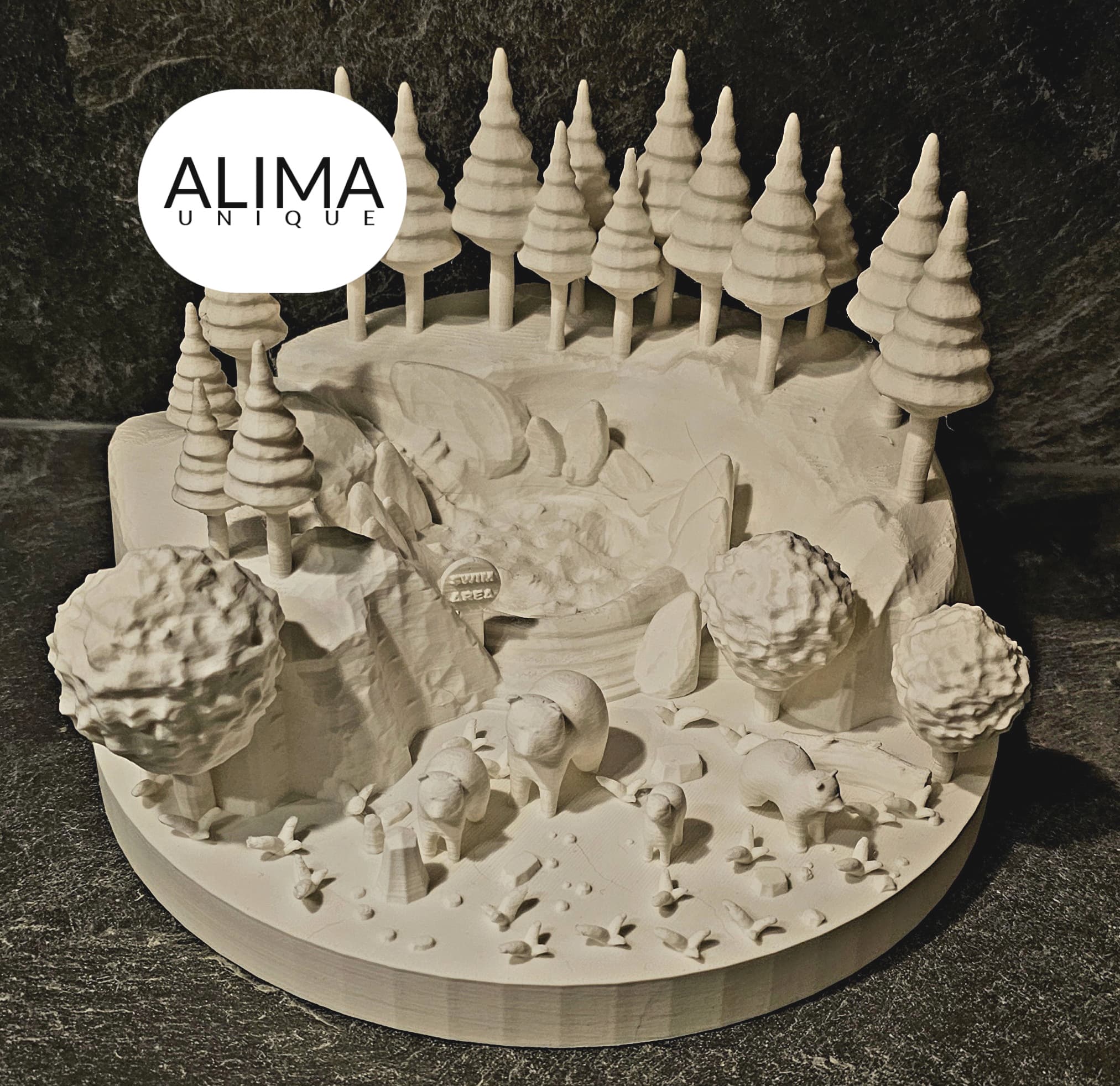 Alpine bear country 3d model