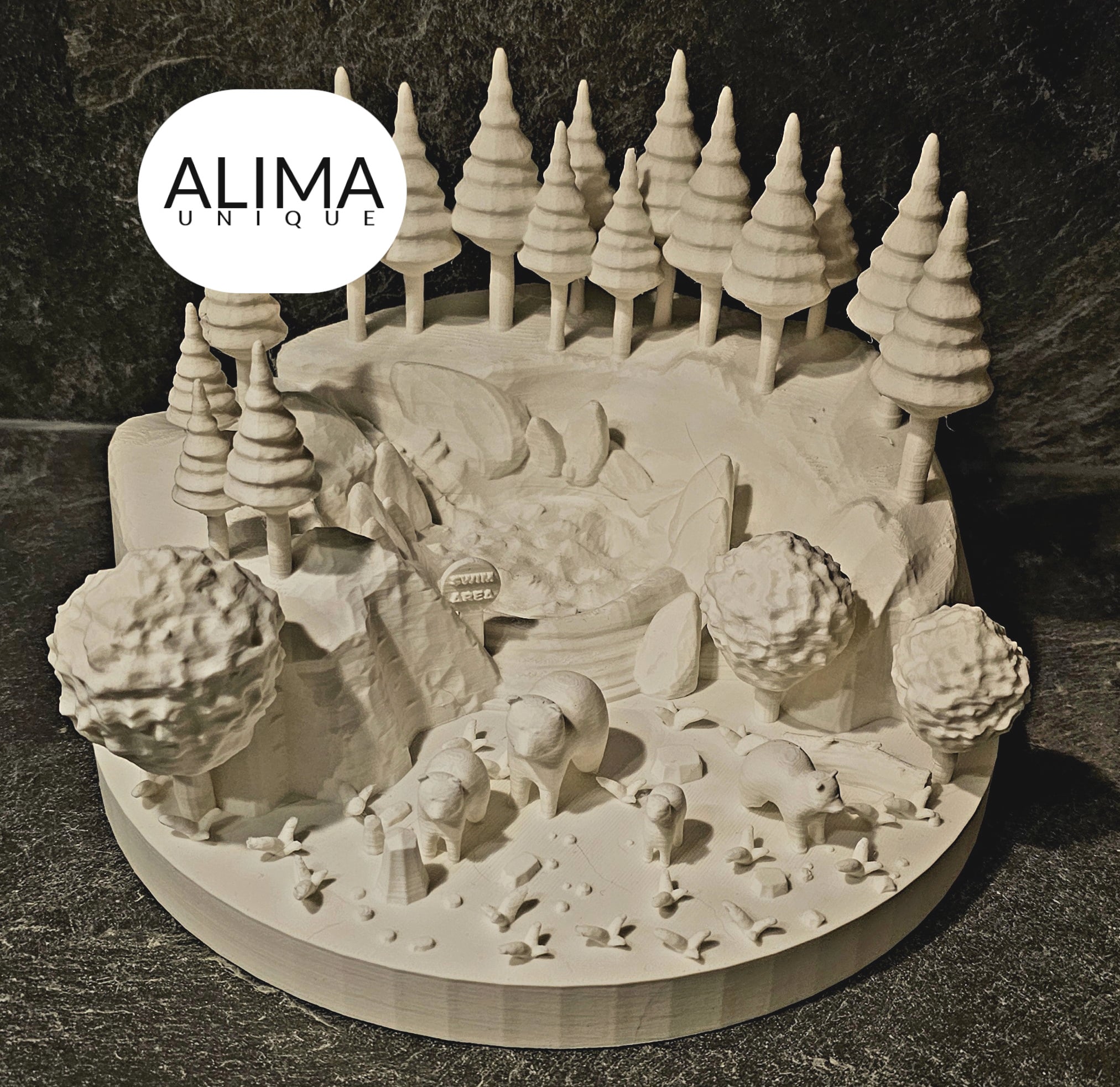 Alpine bear country 3d model