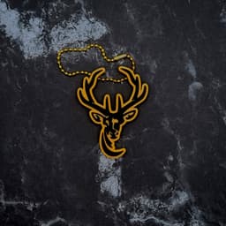 Deer Keychain 3d model