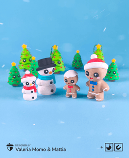 Xmas Flexi Pack (Snowman, Gingerbread Man, Xmas Tree), Christmas 2025 3d model