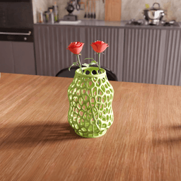 Organic Voronoi Cellular Lattice Vase 3d model