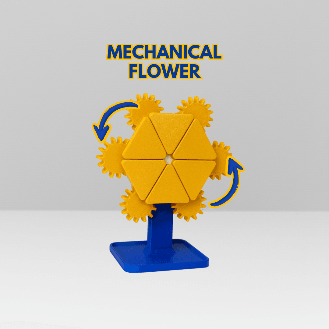 MECHANICAL FLOWER - MECHANISM GADGETS 3d model