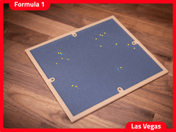 Formula 1 Las Vegas Strip Circuit 2023–2025 – 3D Wall Art with Display Stand 3d model