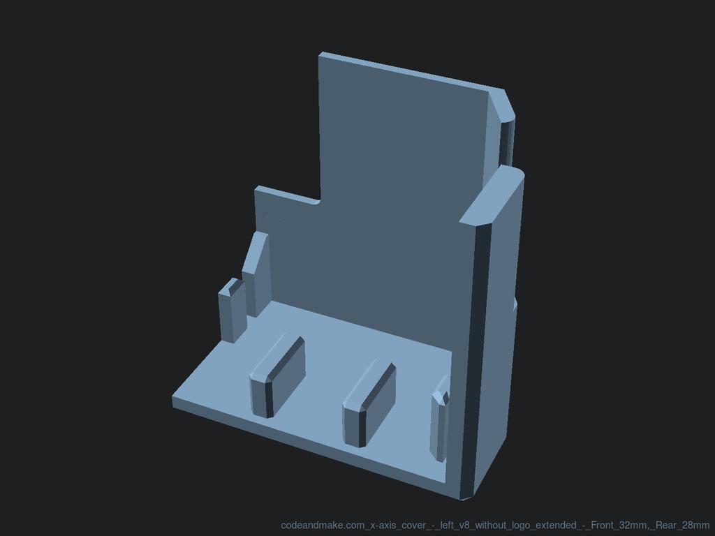 Sidewinder X1 V4 - Left X-Axis Cover 3d model