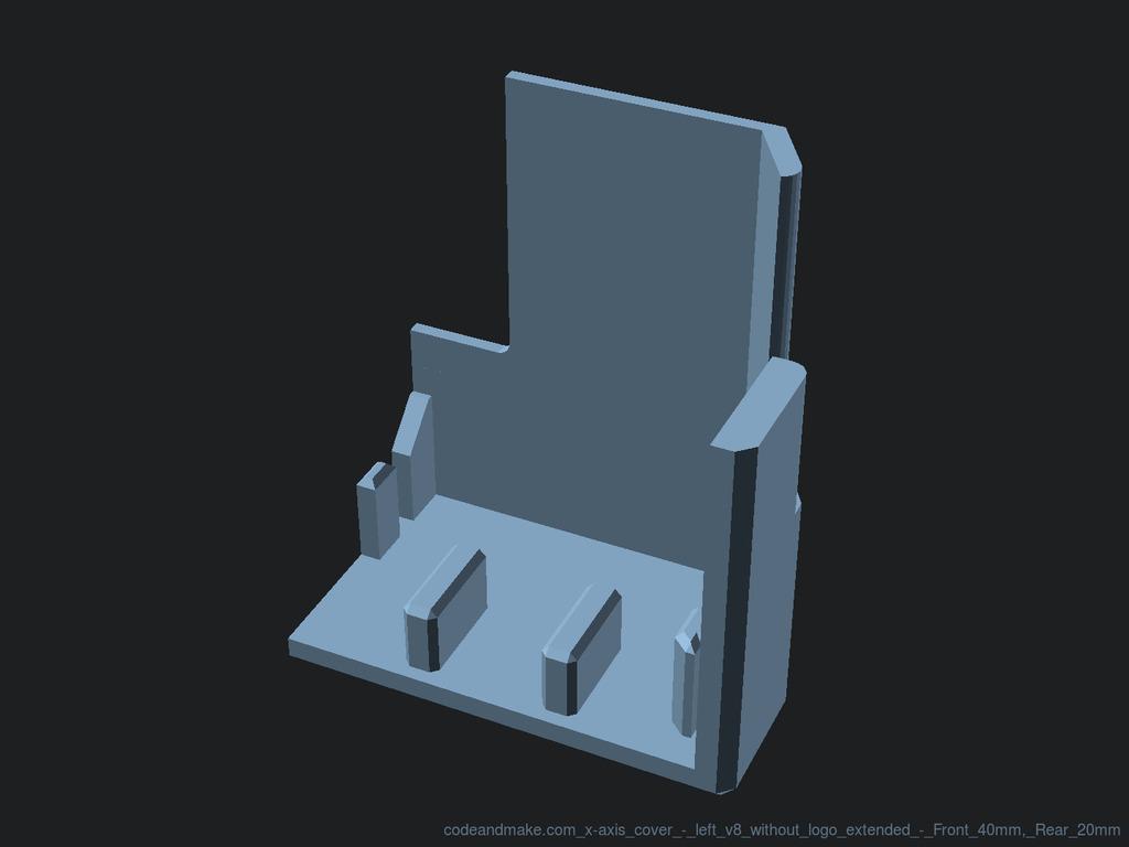 Sidewinder X1 V4 - Left X-Axis Cover 3d model
