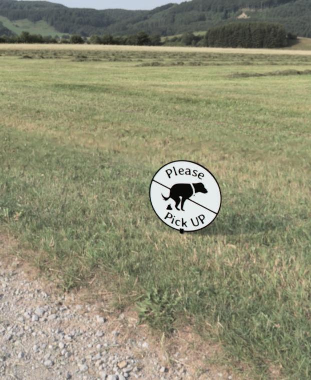 Dog Poop Sign 3d model