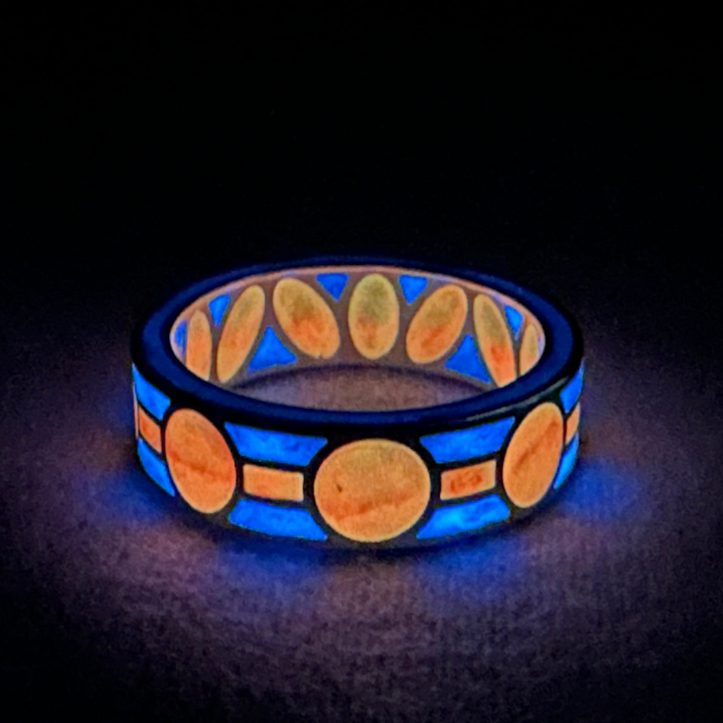 Pomegranate Enamel Ring Base 3d model