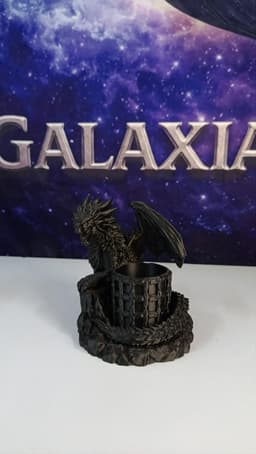 Dragon-shaped pen holder 3d model