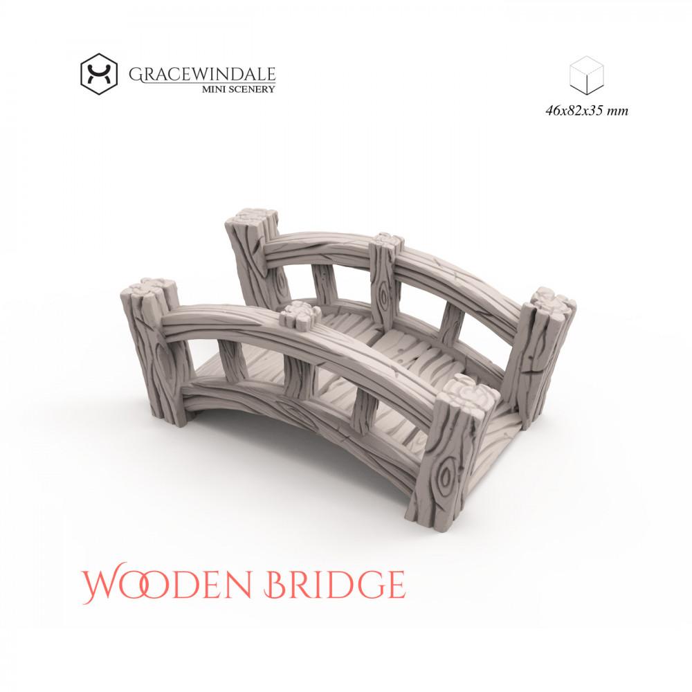 Wooden Bridge 3d model