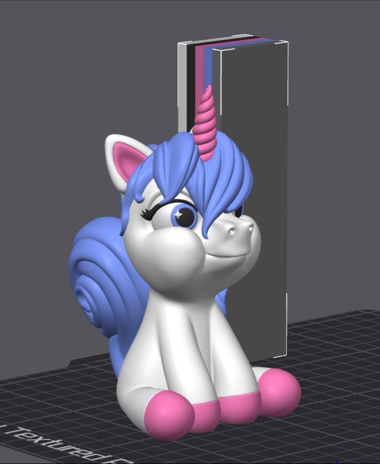 MMU Cute Unicorn -V2 (NO SUPPORTS) 3d model