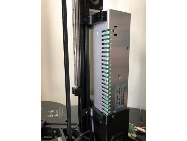 Power supply mount for Kossel printers 3d model