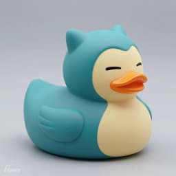 Sleepy Snorlax Duck – Cozy Collector Rubber Duck 3d model