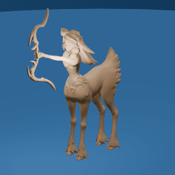 Huntress Centaur Deer-Body Archer v2 3d model