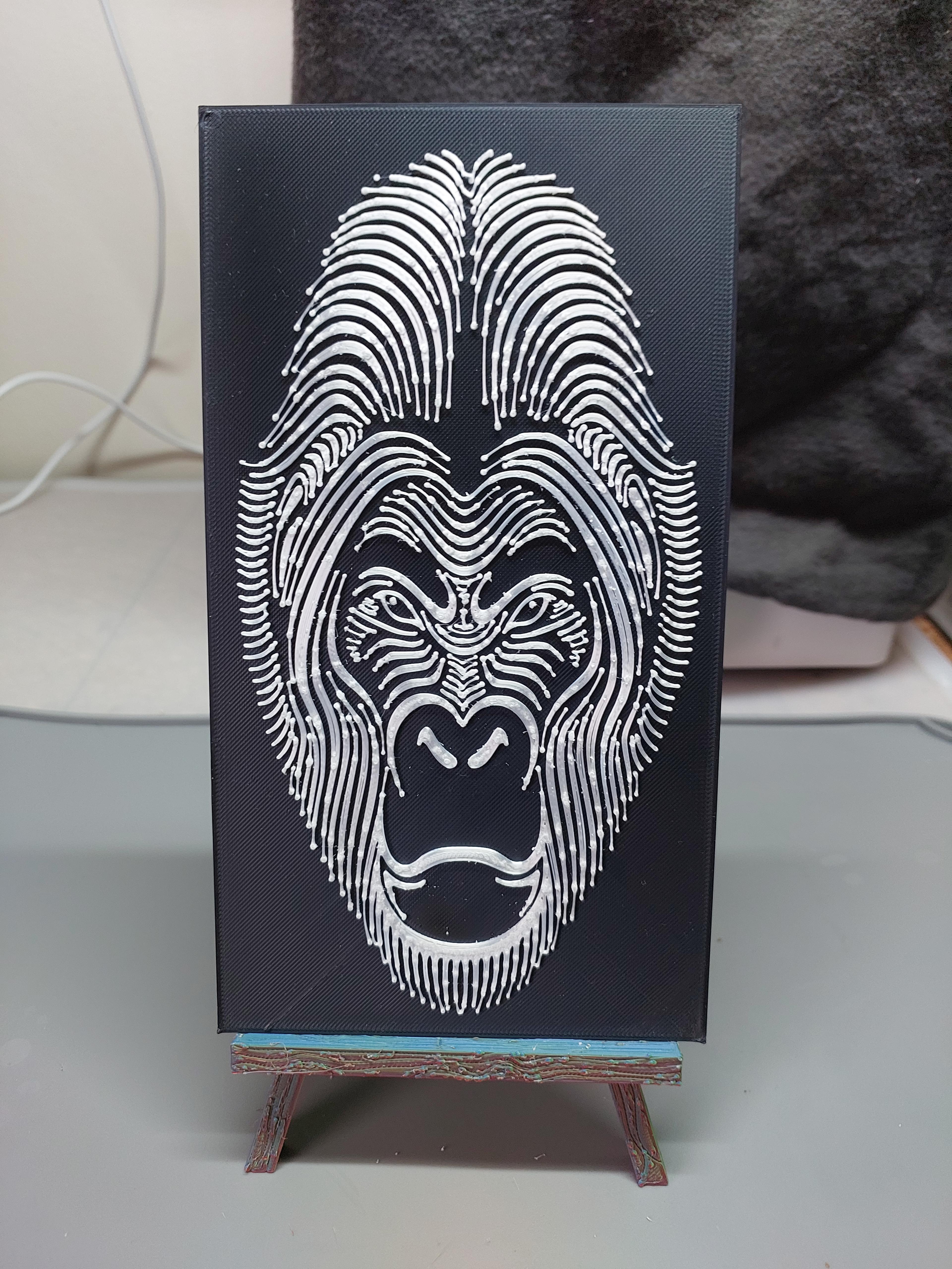 Gorilla Portrait 1 3d model