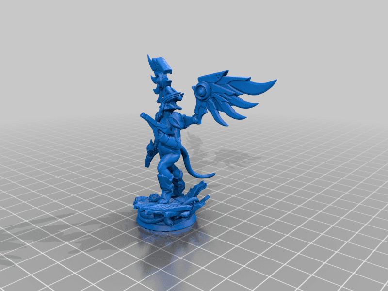 Cyber Angel from HeroForge 3d model