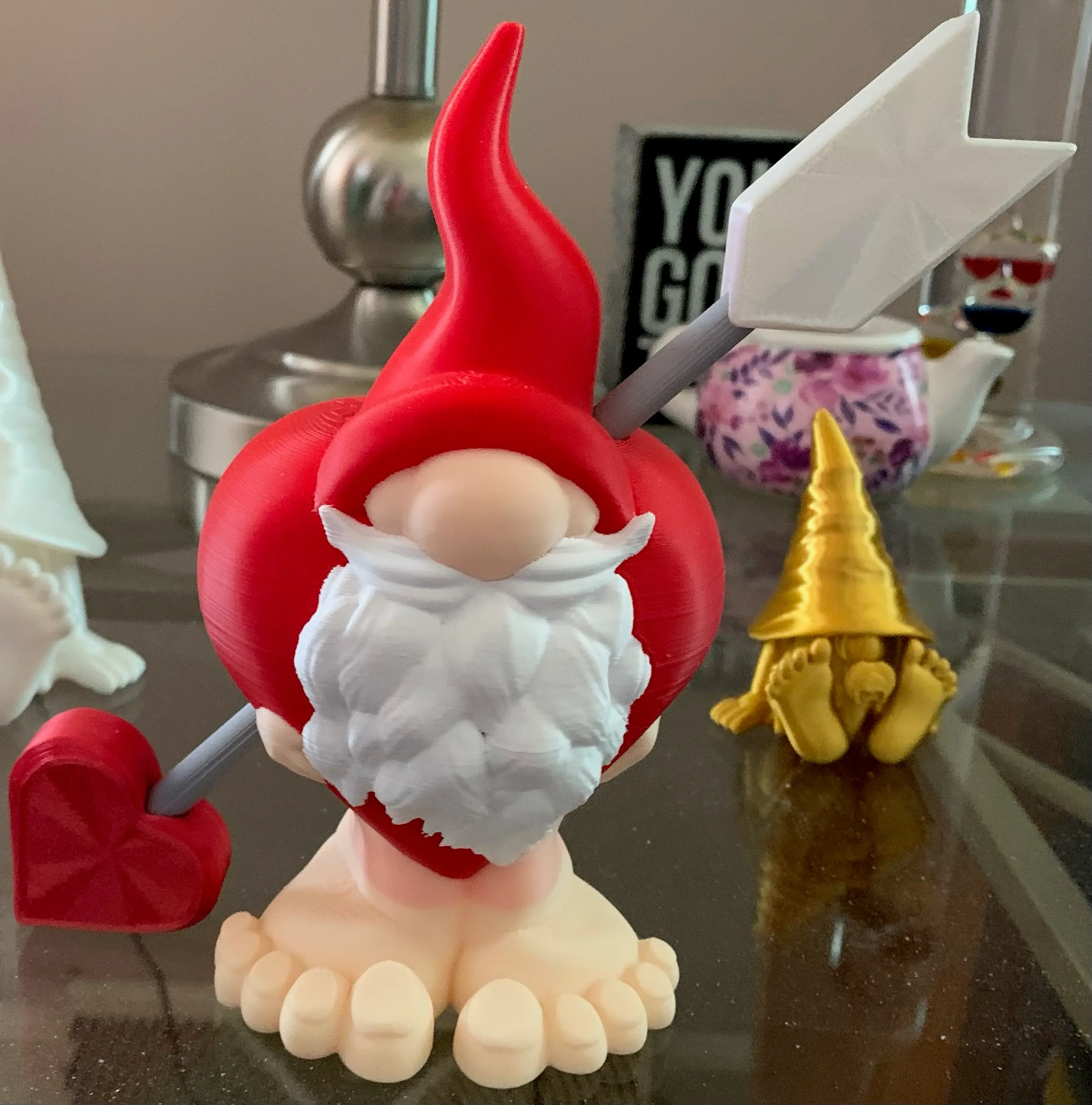 Gnome with Heart Arrow