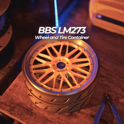 BBS LM-Style Wheel & Tire Coffee Table Organizer 3d model