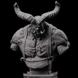 Butcher Bust (Pre Supported) 3d model