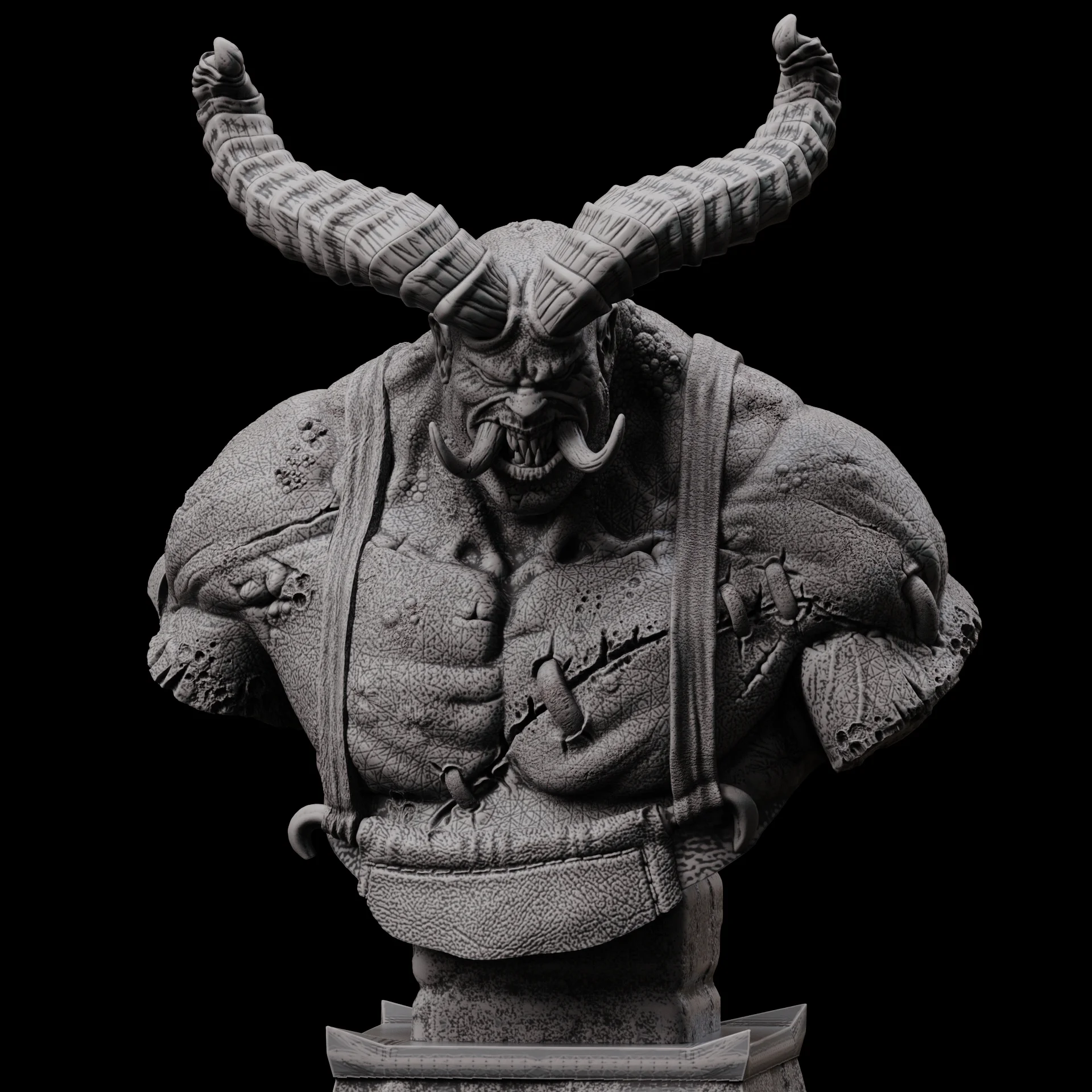 Butcher Bust (Pre Supported) 3d model