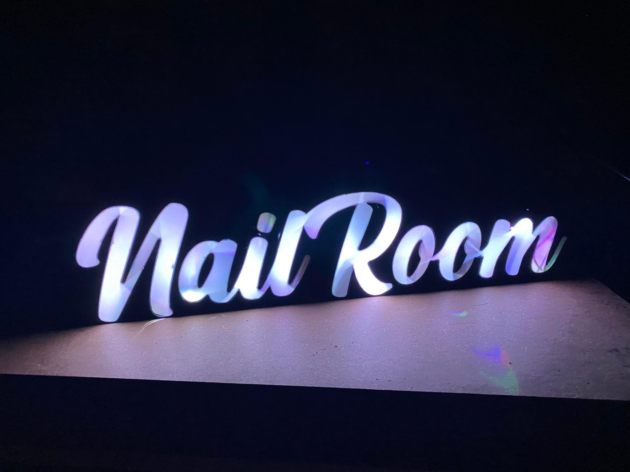 Nail Room Led Sign 3d model