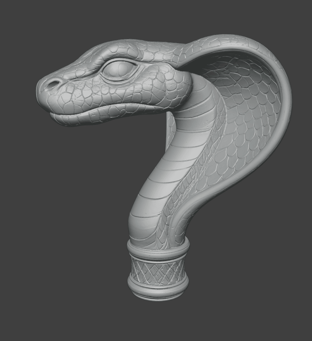 Jafar Snake Staff 3d model