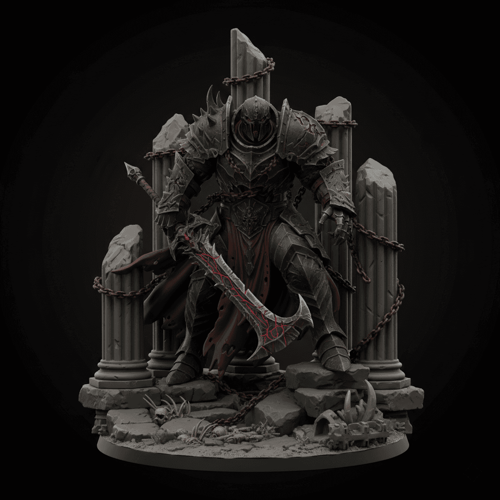 Corrupted Titan Ruined Cathedral Detailed STL Download 3d model