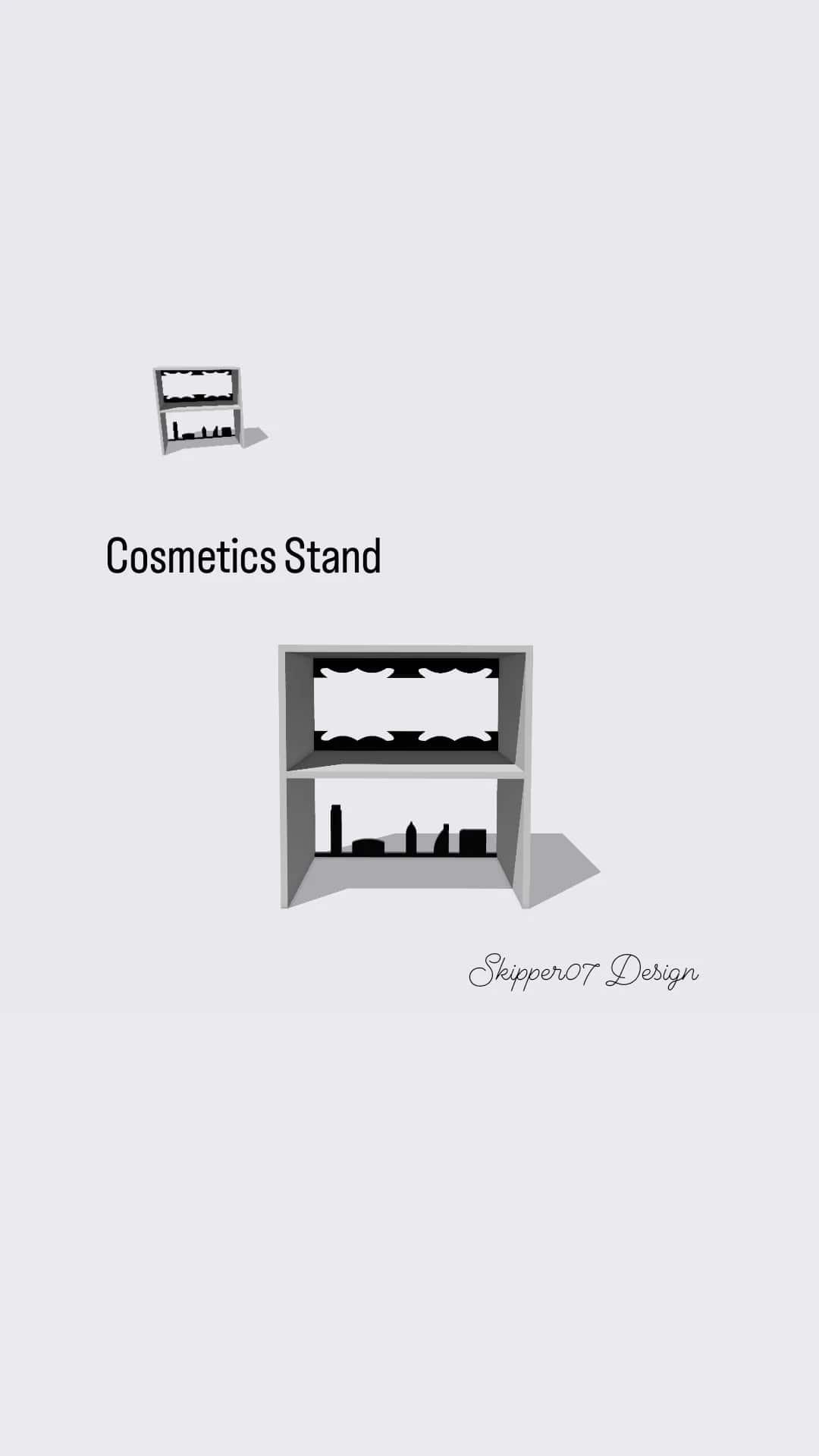 Cosmetics Stand 1.4.stl 3d model