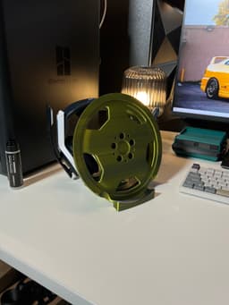 Monoblock Wheel Controller & Headset Stand 3d model