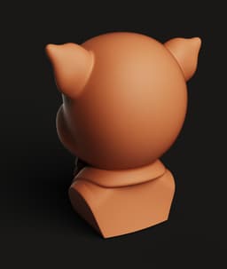 Classic Porky Pig Bust - Looney Tunes 3D Printable Statue | Fan Art 3d model