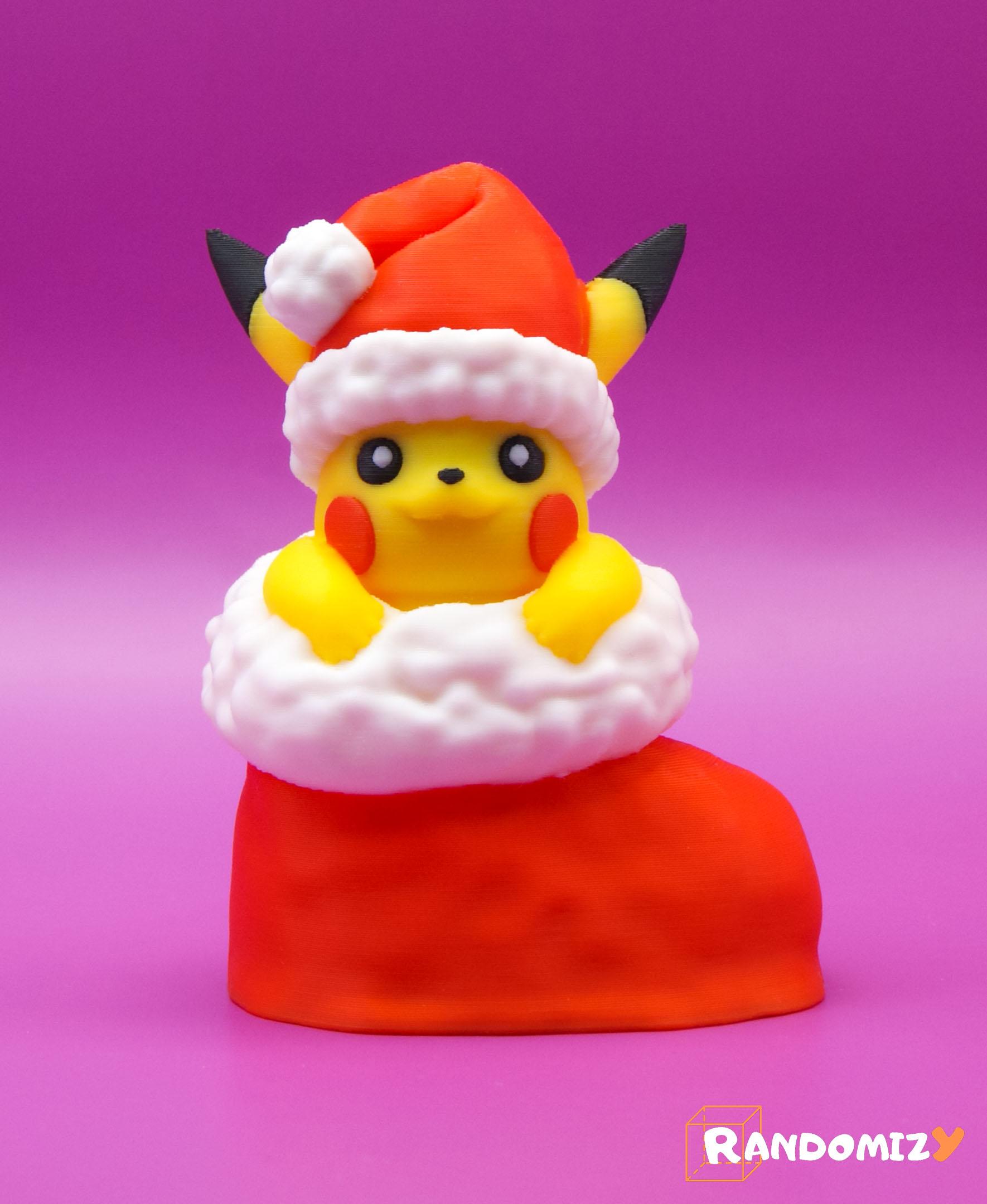 Pikachu in a Christmas Sock_Pose 1 (Normal Sock)(Fanart) 3d model