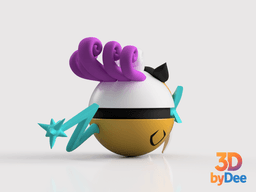 Raikou Poke Ball 3d model