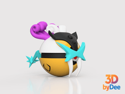 Raikou Poke Ball 3d model