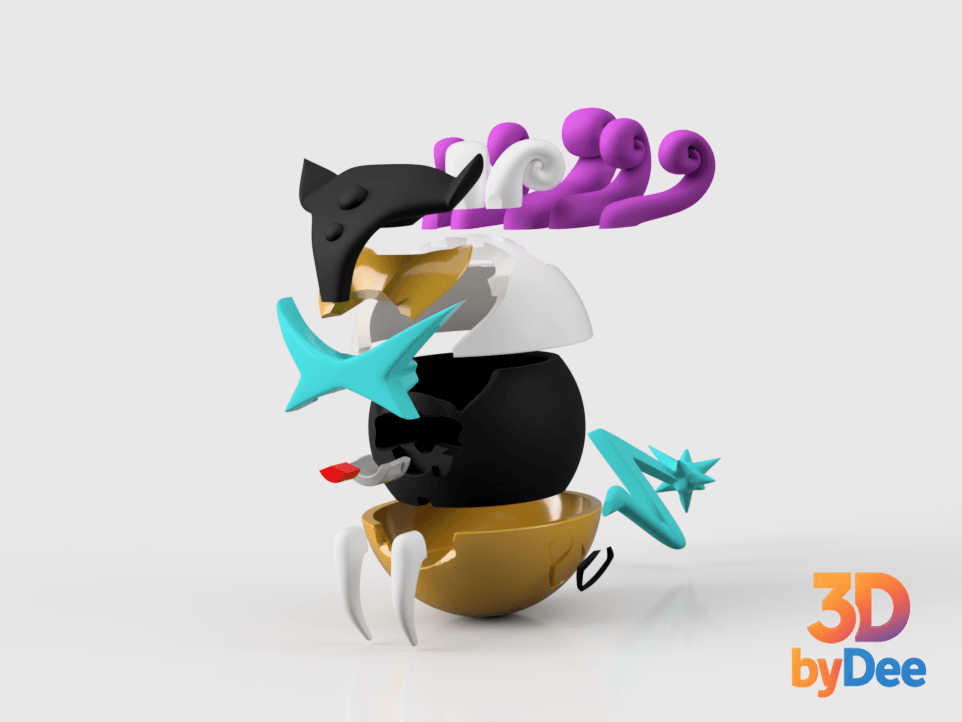Raikou Poke Ball 3d model