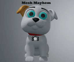 Mesh Mayhem Puppy 3d model