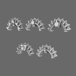 Dragon Knights Dragon Scale Crests 3d model