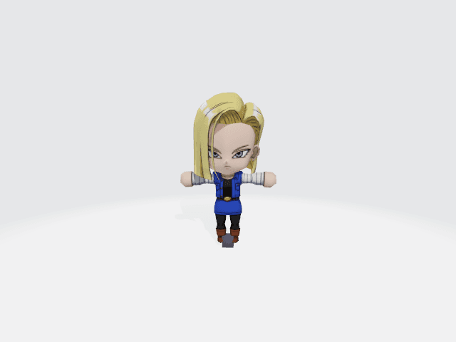 Baby Android 18 3d model