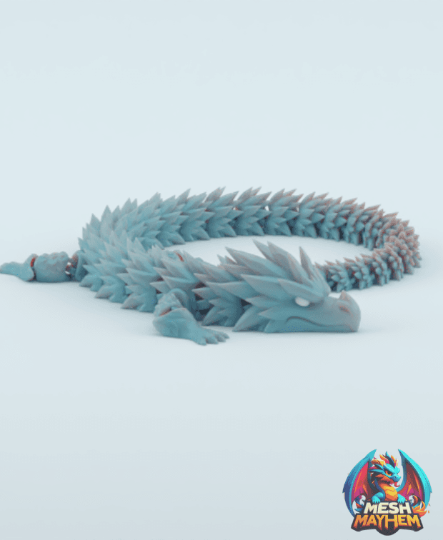 Frostbite Model Tools Frostbite – Articulated Ice Dragon STL Print‑in‑Place Fantasy Model ...
