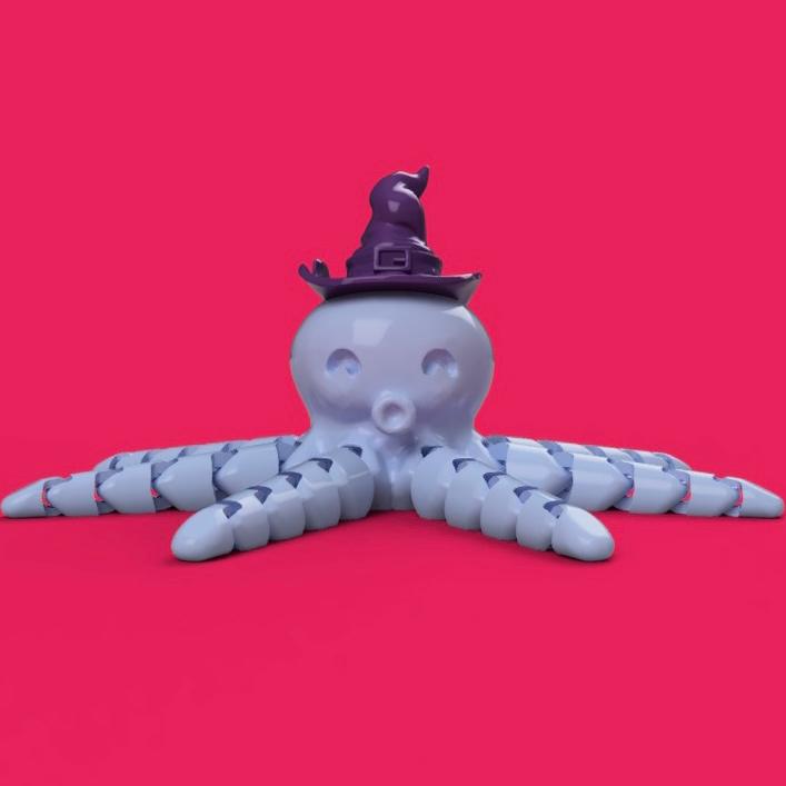 Octopus witch 3d model