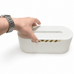 CABLE MANAGMENT BOX / OFFICE ORGANIZATION / MODERN HOMEDECOR / FUNTIONAL PRINT 3d model