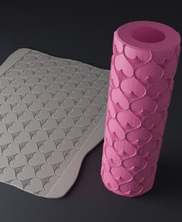 Valentine's Day Texture Rollers 3d model