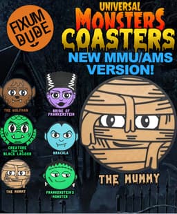 Universal Monsters Coasters MMU/AMS - The Mummy 3d model