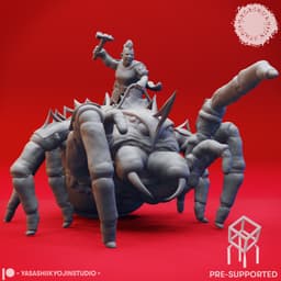 Battle Steeder (Female) - Tabletop Miniature (Pre-Supported) 3d model