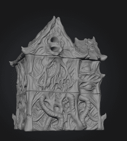 Lovecraftian Monster Building STL File for 3D Printing 3d model