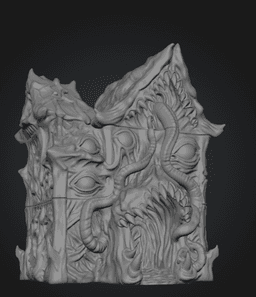 Lovecraftian Monster Building STL File for 3D Printing 3d model
