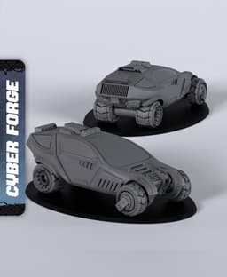 TCPD Car - With Free Cyberpunk Warhammer - 40k Sci-Fi Gift Ideas for RPG and Wargamers 3d model